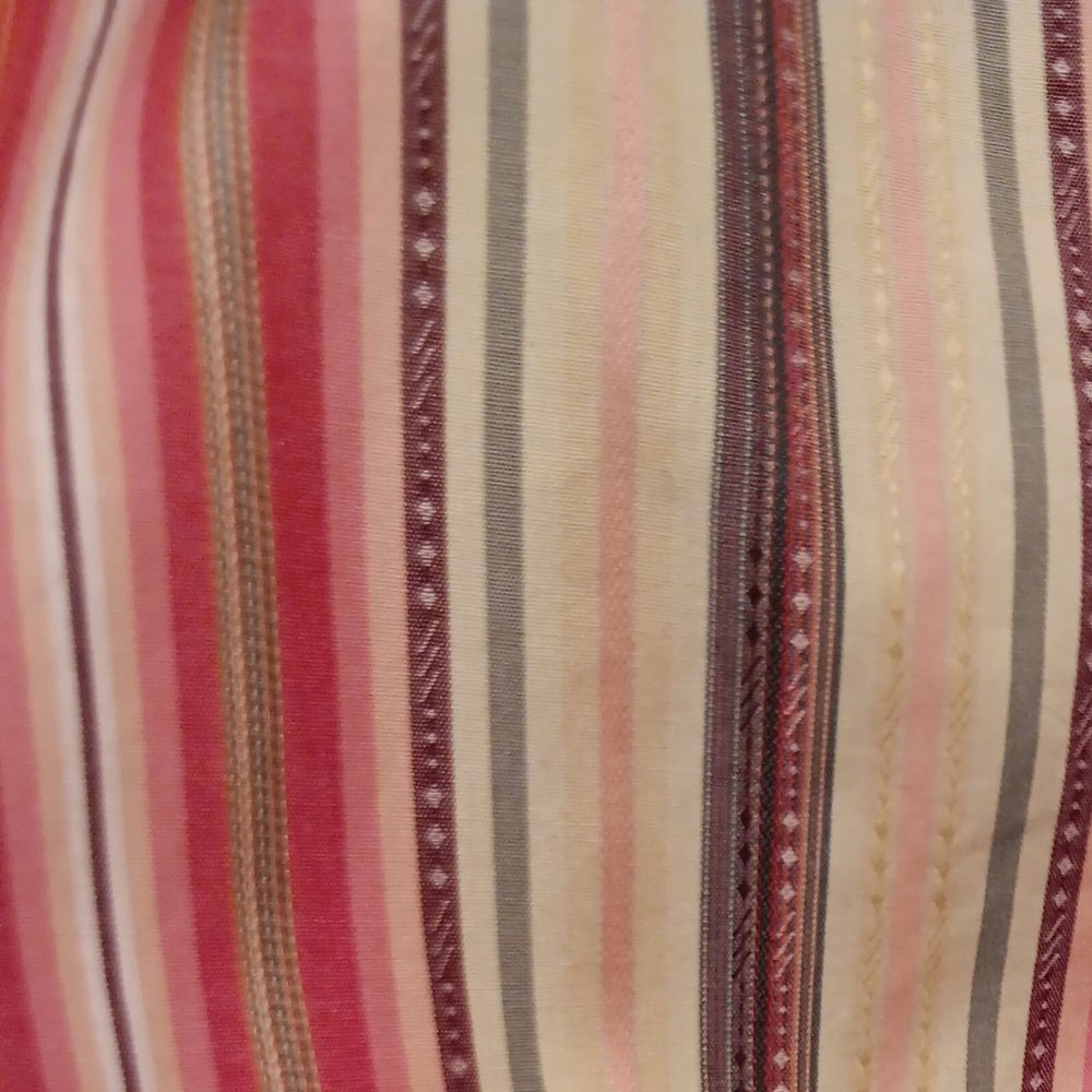 Robert Graham Multicolored Strips Size Small - image 5